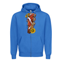 True Royal sport football  lightning bolt Zipper Hoodie - texasbilliewilder