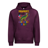 Mauve Wine mommy of the birthday boy Urban Hoodie - MaliasSmallBusiness