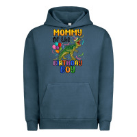 Pigment Midnight Navy mommy of the birthday boy Urban Hoodie - MaliasSmallBusiness