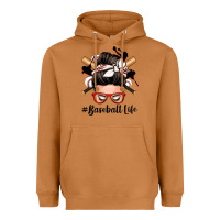 Meerkat baseball life messy bun Heavyweight Hoodie - Zillion Design Studio