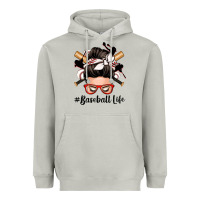 Moon Dust baseball life messy bun Heavyweight Hoodie - Zillion Design Studio