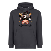 Smoke baseball life messy bun Heavyweight Hoodie - Zillion Design Studio