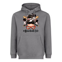 Storm baseball life messy bun Heavyweight Hoodie - Zillion Design Studio
