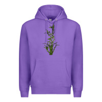 Purple Lucky Bamboo Premium Hoodie - LillyAllenDesigns