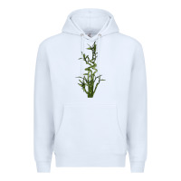 White Lucky Bamboo Premium Hoodie - LillyAllenDesigns