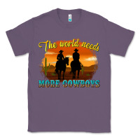 Lavender the world needs more cowboys Classic Tee - texasbilliewilder