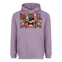 Lavender baseball mom messy bun Heavyweight Hoodie - Zillion Design Studio