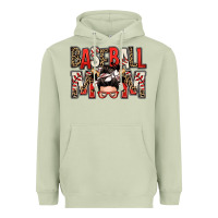 Matcha baseball mom messy bun Heavyweight Hoodie - Zillion Design Studio