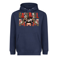 Navy baseball mom messy bun Heavyweight Hoodie - Zillion Design Studio