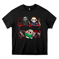 Black halloween Heavy Core Tee - CowhideDigitalArt