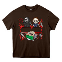 Chocolate Brown halloween Heavy Core Tee - CowhideDigitalArt