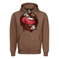 Chestnut sports lips american football Zipper Hoodie - texasbilliewilder