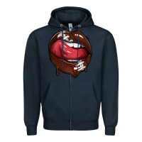 Navy sports lips american football Zipper Hoodie - texasbilliewilder