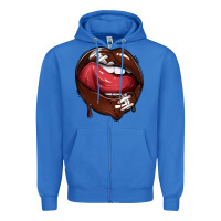 True Royal sports lips american football Zipper Hoodie - texasbilliewilder