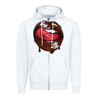 White sports lips american football Zipper Hoodie - texasbilliewilder