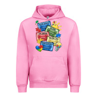 Fuchsia Pink autism cassette tapes Urban Hoodie - MaliasSmallBusiness