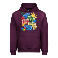 Mauve Wine autism cassette tapes Urban Hoodie - MaliasSmallBusiness