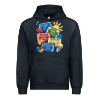 Navy autism cassette tapes Urban Hoodie - MaliasSmallBusiness
