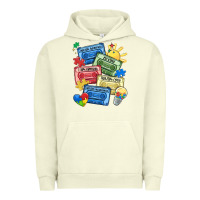 Pigment Pistachio autism cassette tapes Urban Hoodie - MaliasSmallBusiness