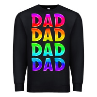 Black lgbtq dad Premium Sweatshirt - HRA Design Shop