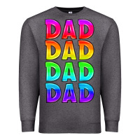Charcoal Heather lgbtq dad Premium Sweatshirt - HRA Design Shop