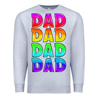 Heather Grey lgbtq dad Premium Sweatshirt - HRA Design Shop