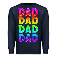 Navy lgbtq dad Premium Sweatshirt - HRA Design Shop