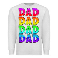 Oatmeal Heather lgbtq dad Premium Sweatshirt - HRA Design Shop