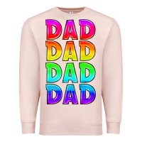 Pale Pink lgbtq dad Premium Sweatshirt - HRA Design Shop