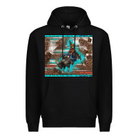Black western rodeo bullfighter serape leopards turquoise's gliterrs Premium Hoodie - BarkalooDesign