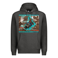 Charcoal Heather western rodeo bullfighter serape leopards turquoise's gliterrs Premium Hoodie - BarkalooDesign