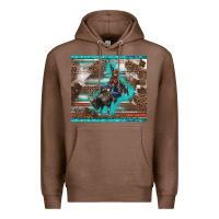 Chestnut western rodeo bullfighter serape leopards turquoise's gliterrs Premium Hoodie - BarkalooDesign