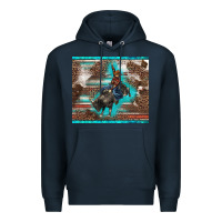 Navy western rodeo bullfighter serape leopards turquoise's gliterrs Premium Hoodie - BarkalooDesign