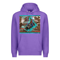 Purple western rodeo bullfighter serape leopards turquoise's gliterrs Premium Hoodie - BarkalooDesign