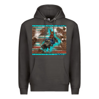 Smoke western rodeo bullfighter serape leopards turquoise's gliterrs Premium Hoodie - BarkalooDesign