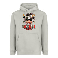 Moon Dust baseball mom messy bun Heavyweight Hoodie - Zillion Design Studio