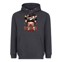 Smoke baseball mom messy bun Heavyweight Hoodie - Zillion Design Studio