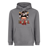 Storm baseball mom messy bun Heavyweight Hoodie - Zillion Design Studio