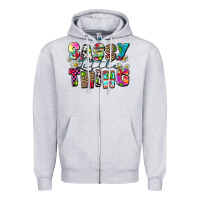 Heather Grey sassy little thing Zipper Hoodie - Zillion Design Studio