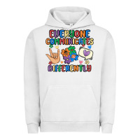 Pigment Lunar Rock everyone communicates differently Urban Hoodie - MaliasSmallBusiness