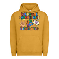 Pigment Peanut Butter everyone communicates differently Urban Hoodie - MaliasSmallBusiness