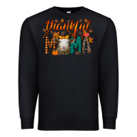 Black thankful mama sheep Premium Sweatshirt - RacoonDesign