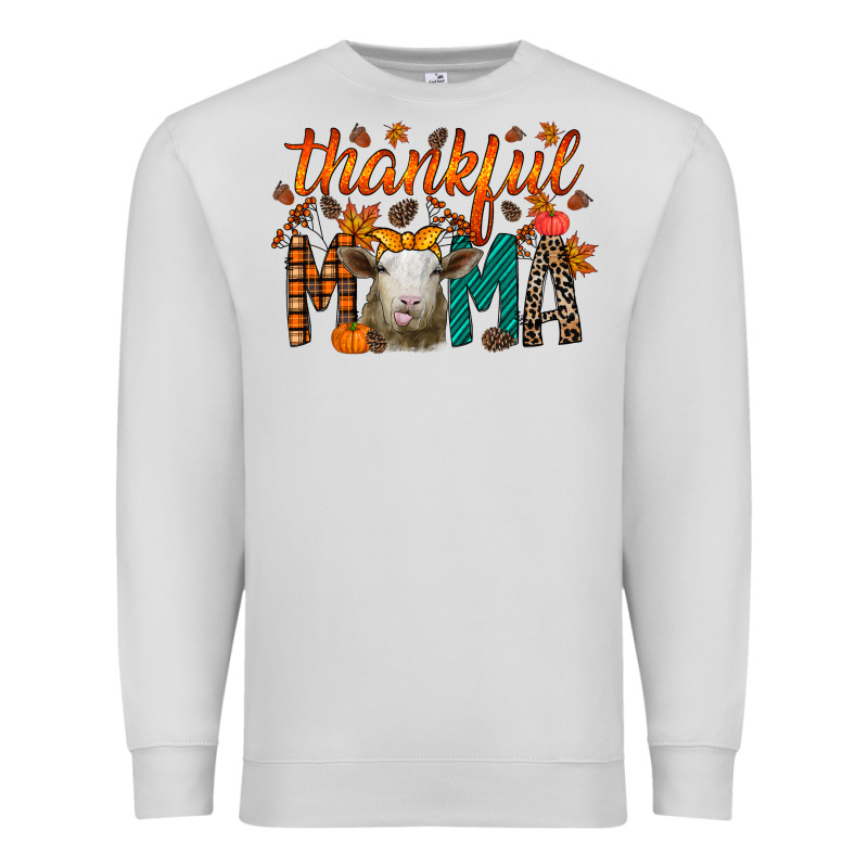 Thankful Mama Sheep Premium Sweatshirt by RacoonDesign | Teevron
