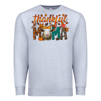 Heather Grey thankful mama sheep Premium Sweatshirt - RacoonDesign