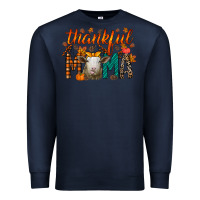 Navy thankful mama sheep Premium Sweatshirt - RacoonDesign
