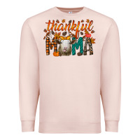 Pale Pink thankful mama sheep Premium Sweatshirt - RacoonDesign