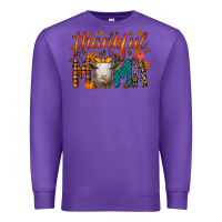 Purple thankful mama sheep Premium Sweatshirt - RacoonDesign
