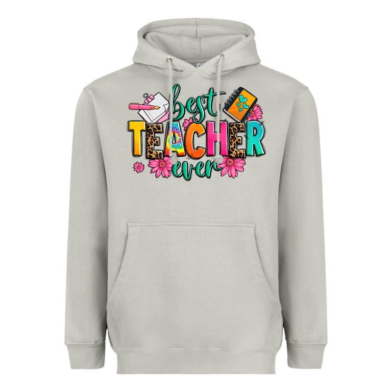Best Teacher Ever Heavyweight Hoodie by Zillion Design Studio | Teevron