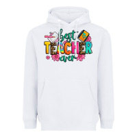 White best teacher ever Heavyweight Hoodie - Zillion Design Studio
