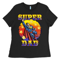 Black super dad Ladies Tee - BarkalooDesign
